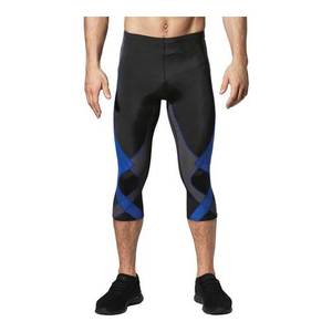 Leggings noirs de gym pour hommes collants de compression élastiques sans couture ensembles de yoga personnalisés leggings bretelles soutiens-gorge chemises ensemble de hauts doux - Product Image 1