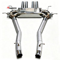 Tuyau d'échappement en acier inoxydable (Cat Back) adapté à la modification de l'échappement à quatre sorties de la Rolls Royce Cullinan. Épaisseur du mur 1,5 mm