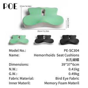 Nieuw ontwerp 100% polyester traagschuim ergonomische superzachte afneembare & wasbare bilondersteunende stoel voor kantoor of auto - Product Image 5