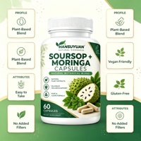 Capsules d'extrait de Graviola et de Moringa en marque blanche OEM – Capsules de Corossol et de Moringa pour stimuler l'énergie