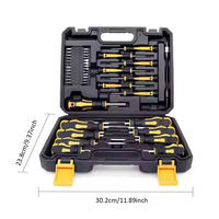 Ensemble d'outils à main professionnels 43 pièces, tournevis magnétique et kit de embouts de précision en acier au chrome-vanadium, avec boîte de rangement pour travaux de réparation