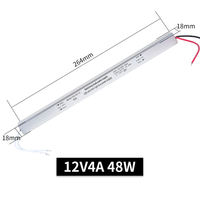 Transformateur LED externe 24W-DYQD 60W 220V Entrée 2A Sortie 50/60Hz 12V 90% Efficacité Multi-Protection