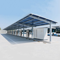 AEAUTO Chargeur DC 1200 kW, station de recharge pour véhicules électriques à 3/5 ports avec paiement par carte de crédit