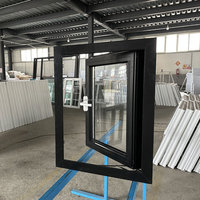 Ventanas Modernas Americanas de Aluminio con Doble Acristalamiento, Tipo Casement, Resistentes a Huracanes, Aisladas Acústicamente, con Certificación Energy Star y CE