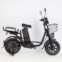 Vélo électrique de livraison de style russe, moteur de moyeu arrière 500-1200W, vélo cargo robuste