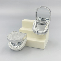 Boîte d'emballage vide personnalisée YF en ABS finition miroir pour échantillons de parfum solide et de fard à joues/poudre