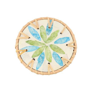 Mantel Redondo Tejido a Mano de Bambú Clásico, Ecológico, 35 cm, Decoración para el Hogar - Product Image 4