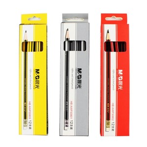 Lápiz M&G HB AWP30801, paquete de 12, lápiz de escritura para oficina y escuela con borrador, núcleo de madera hexagonal - Product Image 1