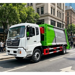 Camion à ordures compacteur Dongfeng de 12 mètres cubes, camions à ordures de Chine - Product Image 2