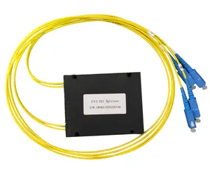 SC ABS BOX Type 2X2,2X4,2X8,2X16.2X32,2X64 Fiber Optical PLC Splitter FTTH Yellow G657a1,can Be Customized Telecom Network