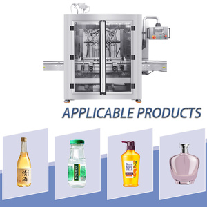 Macchina Riempitrice Automatica a 6 Teste con Aspirazione Posteriore 1200-2400 BPH per Liquidi a Bassa Viscosità come Acqua, Succo, Vino, Profumo - Product Image 2