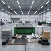 Machine de découpe à lame vibrante à alimentation automatique, haute vitesse, contrôlée par PC, pour panneaux acoustiques, mousse, isolation EPS, barrière insonorisante