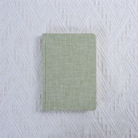 Carnet en tissu OEM A5, pages vierges lignées, carnet de croquis, couverture en lin, vente en gros, prix bas