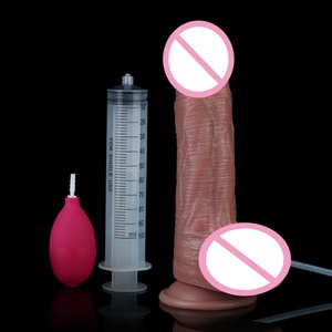 SXXY 21.cm Length 4.5cm Diameter Silicone <b>Dildo</b> with Suction Cup Realistic Squirting <b>Dildo</b> Anal <b>Dildo</b> Artificial Penis for Women - Product Image 6