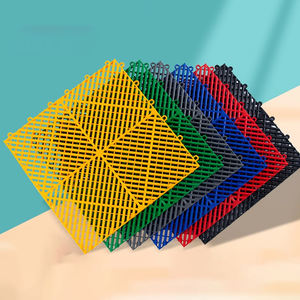 Plancher en plastique anti glissement de lavage de voiture emboîtement Drainage Tapis de garage Carrelages de sol de garage industriel - Product Image 4