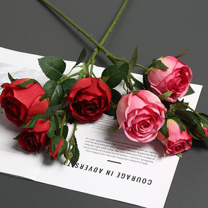 Fleur artificielle <span class=keywords><strong>Shana</strong></span> Rose, style nordique, pour décoration intérieure et allée de mariage - Product Image 3
