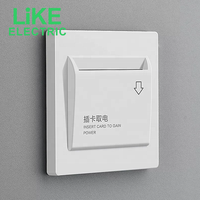 Interrupteur de panneau de chambre d'hôtel à temporisation 40A de type 86, interrupteur d'alimentation à induction par carte de chambre basse fréquence, type électrique
