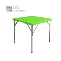 Table pliante carrée en HDPE, table portable pliable pour la restauration en plein air, les banquets et les événements