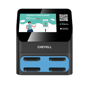 4-slot Charging Cabinet With Display 5000mah Vending Machine Power Bank for Cafe - Product Image 1