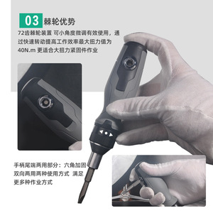 41 In 1 Portable Screwdriver Set With Magnetic Bits For Household Repair Tools Ratchet Driver Kit In Canvas Bag - Product Image 4