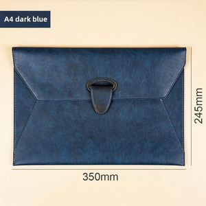 Customizable Logo Printing Personalized A4 <b>Leather</b> <b>Briefcase</b> Waterproof Business Document Bag with Case and Portfolio Holder - Product Image 2