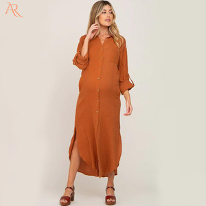 Vestiti per la gravidanza delle donne moda donna <span class=keywords><strong>inverno</strong></span> 3/4 manica abito <span class=keywords><strong>premaman</strong></span> - Product Image 6