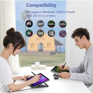 <span class=keywords><strong>Tablette</strong></span> de dessin <span class=keywords><strong>Huion</strong></span> <span class=keywords><strong>Kamvas</strong></span> <span class=keywords><strong>Pro</strong></span> 12 GT-116 avec écran de 11,6 pouces, contrôle de l'inclinaison, stylet graphique pour artiste, <span class=keywords><strong>tablette</strong></span> de dessin, moniteur - Product Image 6