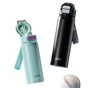 Taza de Acero Inoxidable <span class=keywords><strong>Xile</strong></span> 316/304, Portátil, para Hombres, Mujeres y Estudiantes, Gran Capacidad, Deportiva, con Asa, Estilo de Dibujos Animados - Product Image 1