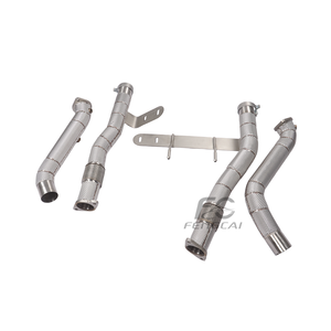 Tubería de Escape OEM Downpipe para <span class=keywords><strong>Ford</strong></span> <span class=keywords><strong>Bronco</strong></span> F-150 Raptor 3.0T SS304, Tubo de Prueba Aislado, Tubos de Escape para Mejora de Potencia - Product Image 6