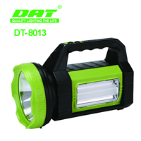 Projecteur LED extérieur DT-8013 50W et lampe torche rechargeable avec fonction USB, indice de protection IP33, blanc neutre 4100K, 35-100 lumens