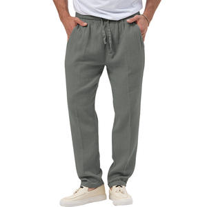 Erkek Günlük Uzun Kollu Tişört ve Pantolon Takımı, Dik Yaka, Yazlık Temel Giyim - Product Image 5