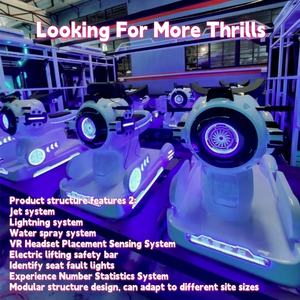 Simulateur de course automobile et de vol à mouvement 8Dof | Manèges d'arcade VR | Simulateur de vol | Simulateur de course automobile | Voitures à pédales | Casque de réalité virtuelle - Product Image 5