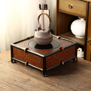 Handmade bamboo-woven electric ceramic stove, new Chinese style Yunfei electric <b>tea</b> stove, bamboo <b>tea</b> <b>maker</b>, small household - Product Image 4