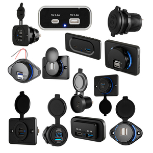 Sạc USB kép gắn bảng điều khiển <span class=keywords><strong>12V</strong></span>, 3.1A, USB C PD, dùng cho ô tô, thuyền, tàu biển, xe ba bánh, xe buýt, ổ cắm sạc USB cho xe hơi <span class=keywords><strong>12V</strong></span> - Product Image 1