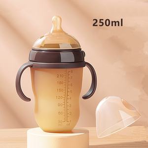 बेबी सप्लायर फ्री सैंपल बीपा फ्री एंटी कोलिक बेबी सिलिकॉन फीडिंग बोतल नवजात शिशु के लिए हैंडल के साथ नरम दूध की बोतलें - Product Image 4