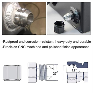 Raccord mâle droit en acier inoxydable billette AN6 AN8 AN10 AN12 AN16 AN20 pour soudure, adaptateur de raccord de tuyau de protoxyde d'azote - Product Image 3