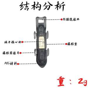 ชุดเครื่องมือตกปลาพลาสติกสำหรับติดเบ็ดตกปลาแบบล่อ สีขาวและสีดำ - Product Image 3