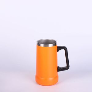 Mug de voyage et chopes à bière personnalisés en acier inoxydable avec poignée – Cadeaux amusants et personnalisés pour hommes, pour anniversaire et Noël - Product Image 5