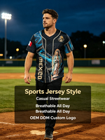 Camiseta de Béisbol Transpirable de Alta Calidad con Logotipo Personalizado del Nombre del Equipo, Jersey de Béisbol Personalizado para Hombre y Mujer
