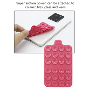 Lechón de doble cara de silicona antideslizante multifuncional de 48 tazas para soporte de teléfono con ventosa para teléfono móvil con logotipo OEM - Product Image 2