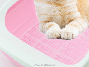 Caja de arena lavable para gatos con diseño antideslizante, limpieza de excrementos de mascotas con filtro interno y pala gratuita, 49*36*16 CM - Product Image 6