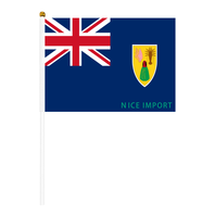 Drapeau de Saipan, petit drapeau portable résistant aux intempéries en polyester pour la décoration de table, les événements scolaires, les matchs de football, les défilés, les célébrations