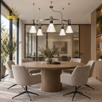 Lustre moderne en forme d'anneau, luminaire suspendu en métal brossé, abat-jour blanc en forme de cône, lampe suspendue contemporaine pour salon, salle à manger, hôtel
