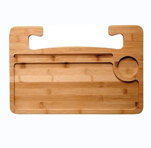 Légende Portable voiture bureau tablette plateau manger Table <span class=keywords><strong>ordinateur</strong></span> portable voiture <span class=keywords><strong>porte</strong></span>-gobelet bambou bois volant bureau plateau pour voyage - Product Image 1