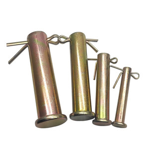 Goupilles à tête plate de grande taille, attaches à tête plate, 8 mm x 35 mm, acier zingué, norme DIN 1444, <span class=keywords><strong>goupille</strong></span> à tête plate avec trou - Product Image 5