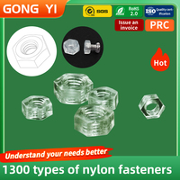 Herramientas Electrónicas de Plástico, Sujetadores de Nylon, Tuercas Hexagonales de Nylon Transparente, Tornillos de Fijación con Rosca Métrica M4, Pernos G211 M4