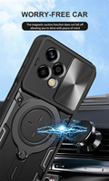 Coque de protection d'appareil photo coulissante pour Honor 600 Pro X9D HONOR 600 Lite 5G avec support rotatif à 360° et protection arrière Honor X6D
