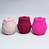 Usine de jouets sexuels en forme de rose, vente en gros de vibrateurs roses en forme de bourgeons, boutique en ligne, bourgeons de roses artificiels avec feuilles, jouets sexuels pour femmes adultes