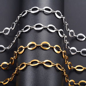 Collier en acier inoxydable chic de 8,2 mm, grand maillon rond, chaîne pour homme et femme, style hip-hop, rock, punk, choker, bijoux en métal - Product Image 3