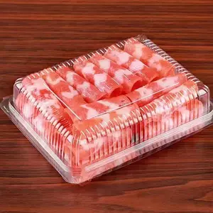 Factory Manufacturer Mutton Roll Plastic Boxes For Supermarket Food Storage